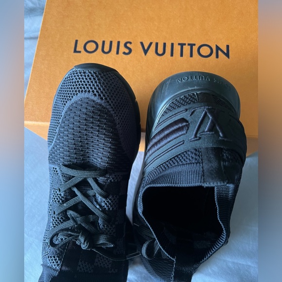 Louis Vuitton Fastlane 'Damier - Black Graphite' Mens Size 8 1/2 - Picture 4 of 11